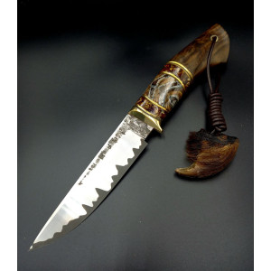 ВЕДМЕЖИЙ КІГОТЬ ІІ ніж ручної роботи ПАВЛА ГОНЧАРЕНКА, сталь CPM® 121rex™ в ламінаті, 67-68 HRC. Photo 2